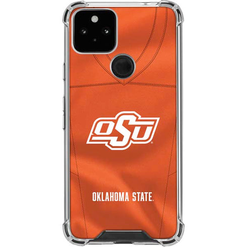 Oklahoma State University Orange Jersey Google Pixel 5 Clear Case